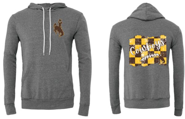 Shop Wyoming Checkered Cowboys Hoodie