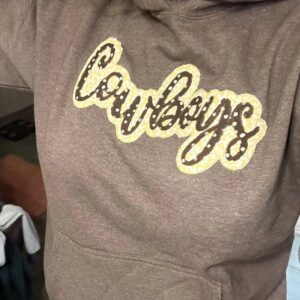 Shop Wyoming Applique Cowboys Hoodie