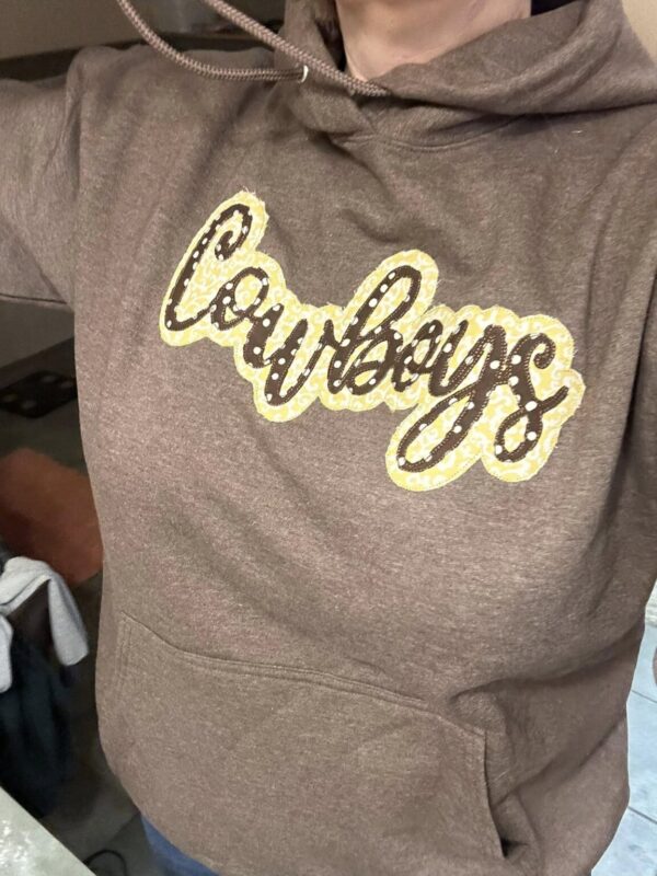 Shop Wyoming Applique Cowboys Hoodie